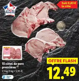 Lidl 15 côtes de porc premières offre