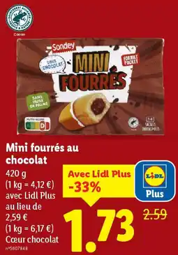 Lidl Mini fourrés au chocolat offre