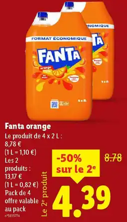 Lidl Fanta orange offre