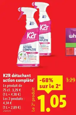 Lidl K2R détachant action complète offre