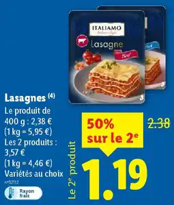 Lidl Lasagnes offre