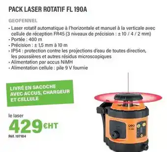 GEOFENNEL Pack laser rotatif fl 190a