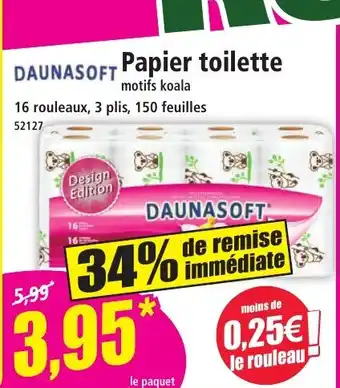 Norma DAUNASOFT Papier toilette offre