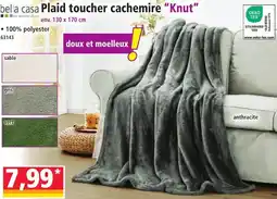 Norma Bella casa plaid toucher cachemire "knut" offre