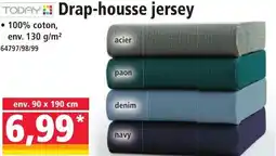 Norma TODAY Drap-housse jersey 90 x 190 cm offre