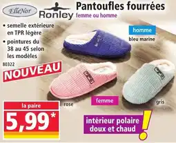 Norma Pantoufles fourrées offre