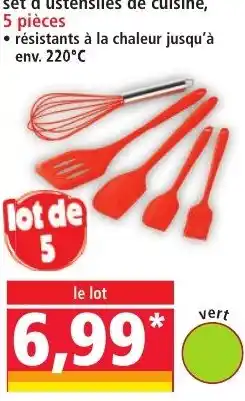 Norma Set d'ustensiles de cuisine, 5 pièces offre