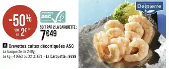 Géant Casino Delpierre crevettes cuites décortiquées asc offre