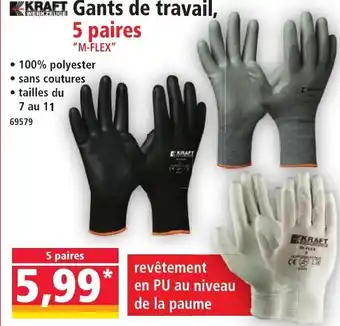 Norma KRAFT Gants de travail, offre