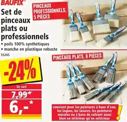 Norma Set de pinceaux plats ou professionnels offre