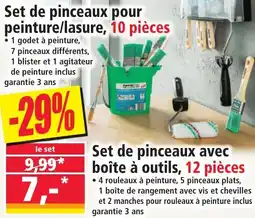 Norma Set de pinceaux pour peinture,lasure, 10 pièces offre
