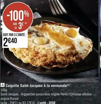Coquille saint-jacques à la normande