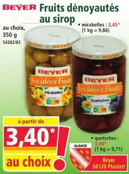 Norma BEYER Fruits dénoyautés au sirop offre