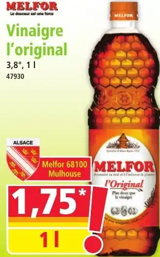 Norma MELFOR Vinaigre l'original offre