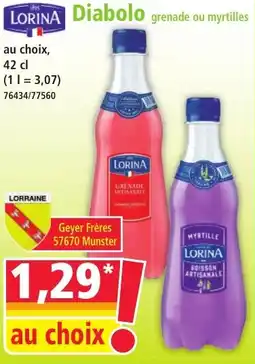 Norma LORINA Diabolo offre
