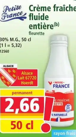 Norma Petite France Crème fraîche fluide entière offre