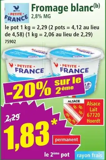 Norma PETITE FRANCE Fromage blanc offre