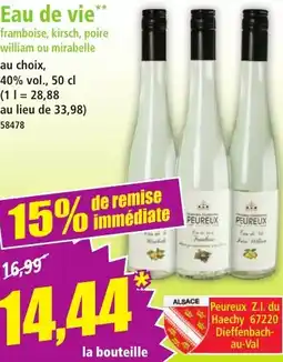 Norma Eau de vie offre