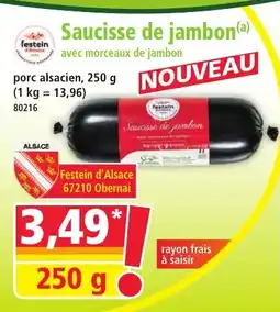 Norma Saucisse de jambon offre