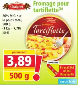 Norma Fromage pour tartiflette offre