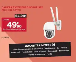 Gedimat Camera exterieure motorisee full hd optex offre