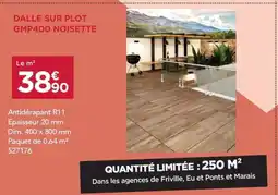 Gedimat Dalle sur plot gmp400 noisette offre