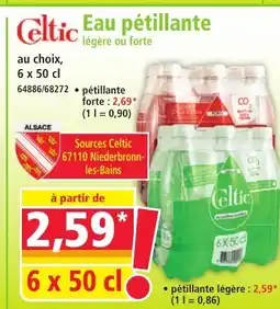 Norma Celtic Eau pétillante offre