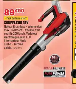 Brico Pro Souffleur 18v offre