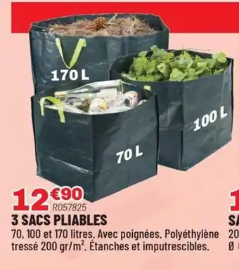 Brico Pro 3 sacs pliables offre