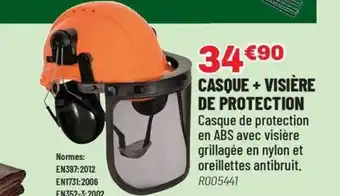 Brico Pro Casque + visière de protection offre