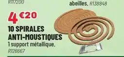 Brico Pro 10 spirales anti-moustiques offre