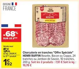 Carrefour Charcuterie en tranches Offre Spéciale offre