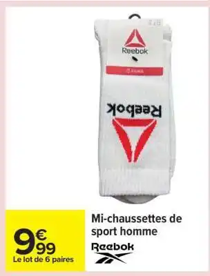 Carrefour Mi-chaussettes de sport homme offre