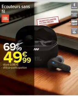Carrefour Ecouteurs sans fil JBL offre
