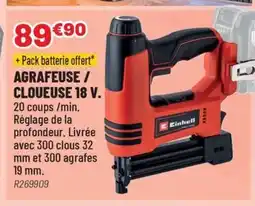 Brico Pro Agrafeuse / cloueuse 18 v offre