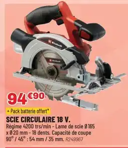 Brico Pro Scie circulaire 18 v offre