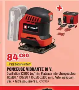 Brico Pro Ponceuse vibrante 18 v offre