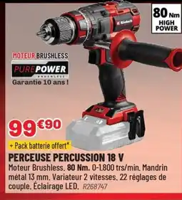 Brico Pro Perceuse percussion 18 v offre