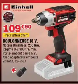 Brico Pro EINHELL Boulonneuse 18v offre