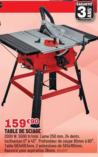 Brico Pro Table de sciage offre