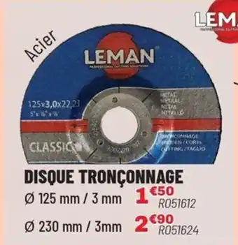 Brico Pro Disque tronçonnage offre
