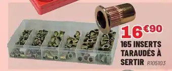 Brico Pro 165 inserts taraudés à sertir offre