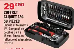 Brico Pro Coffret cliquet 1/4 38 pièces offre