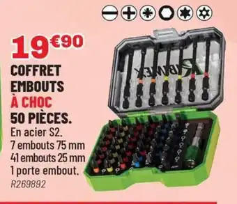 Brico Pro Coffret embouts à choc 50 pièces offre
