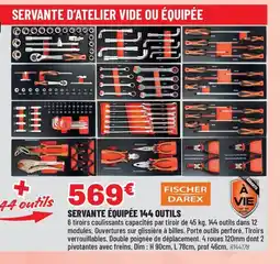 Brico Pro Servante équipée 144 outils offre