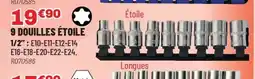 Brico Pro 9 douilles étoile offre