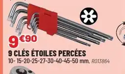 Brico Pro Clés étoiles percées offre