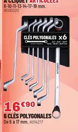 Brico Pro 6 clés polygonales offre