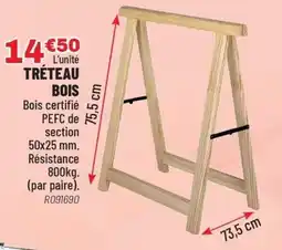 Brico Pro Tréteau bois offre