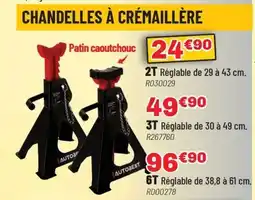 Brico Pro Chandelles à crémaillère offre
